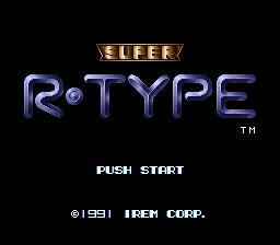 Super R-Type (Japan) Title Screen